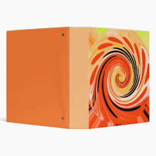 Orange mix art 3 ring binder