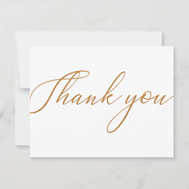 Orange Modern Business Package Thank You Card | Zazzle