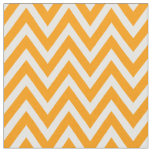 Orange Modern Chevron Stripes Fabric