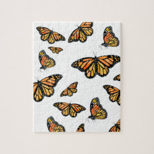 Orange monarch butterfly nature wildlife jigsaw puzzle