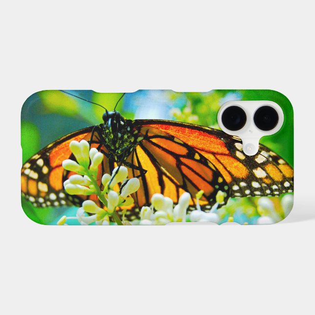 Orange monarch butterfly photo bold simple modern Case-Mate iPhone case (Back (Horizontal))