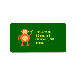 Orange Monkey Label