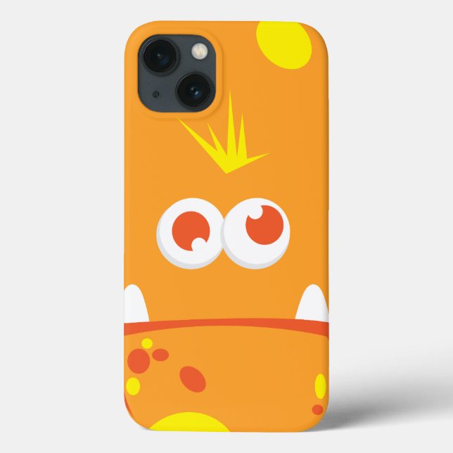 Orange Monster Face iPad Mini Case (Back)