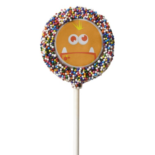 Orange Monster Face Oreo Cake Pop