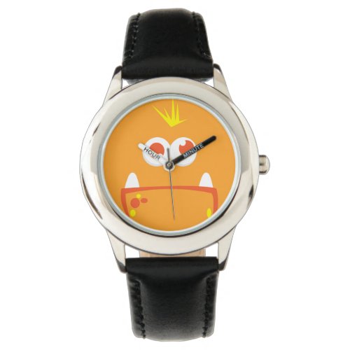 Orange Monster Face Watch