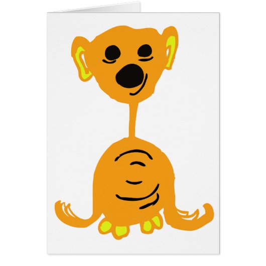 ORANGE MONSTER FROM MONSTER VALLEY CARDS (Front)