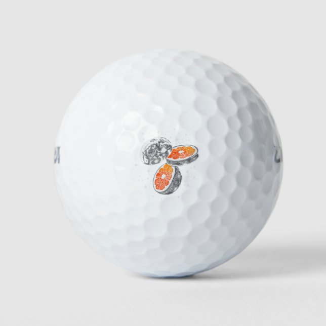 Orange Moon Golf Balls (Front)