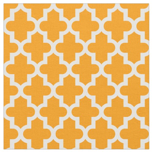 Orange Moroccan Print Fabric