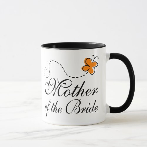 Orange Mother Of The Bride Mug