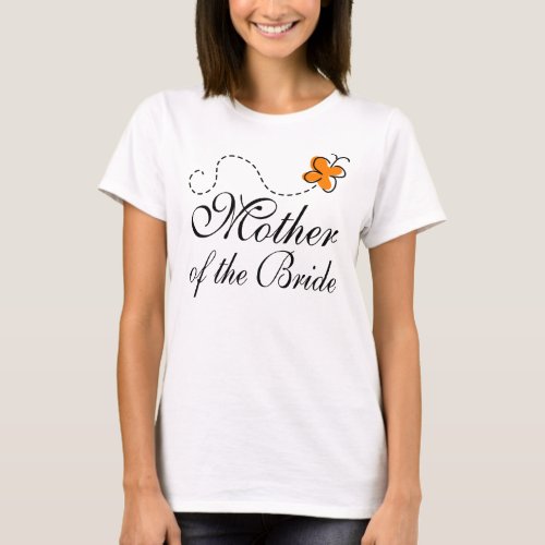 Orange Mother Of The Bride T_Shirt