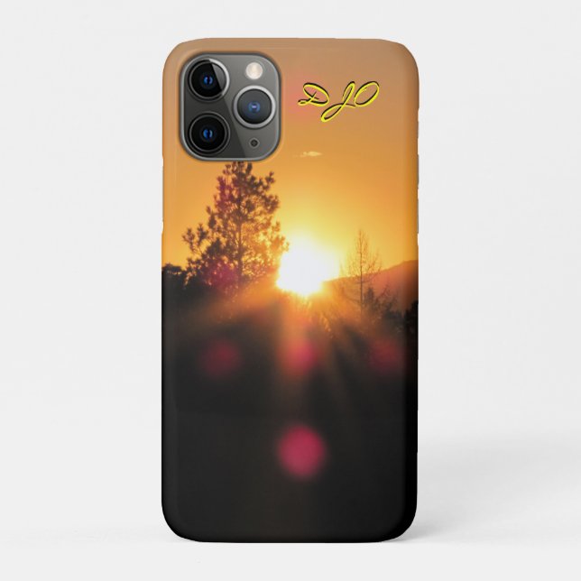 Orange Mountain Sunset Case-Mate iPhone Case (Back)