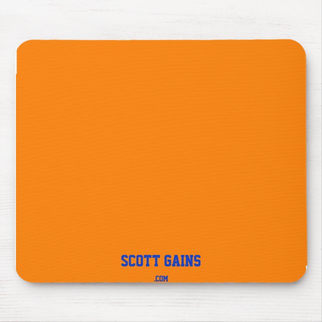 Orange Mouse Pad (Front)