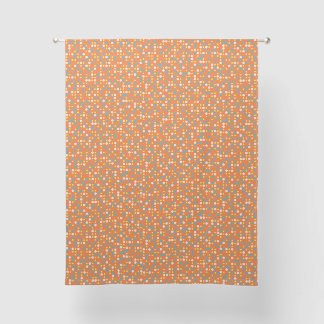 Orange Multi Polka Dot Sheer Curtains