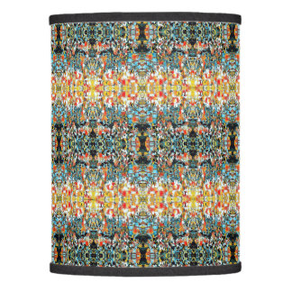 Orange multicolor lamp shade