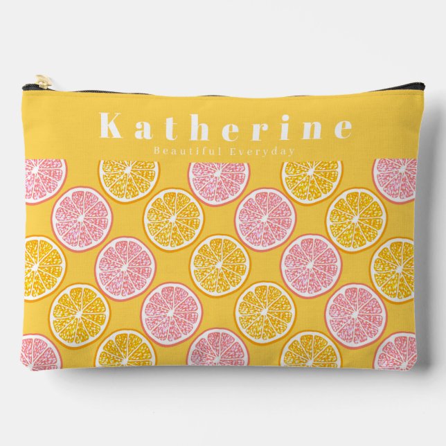 Orange Mustard Orange Accessory Pouch (Front)