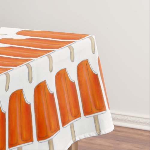 Orange n Cream Creamsicle Popsicle Ice Cream Food Tablecloth