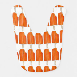 Orange n' Cream Ice Cream Creamsicle Popsicle Food Bib