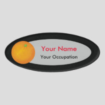 Orange Name Tag