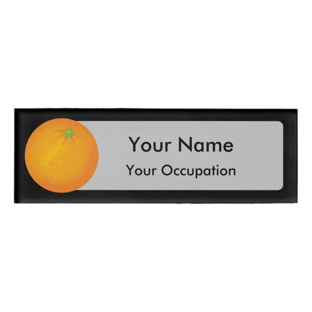 Orange Name Tag (Front)