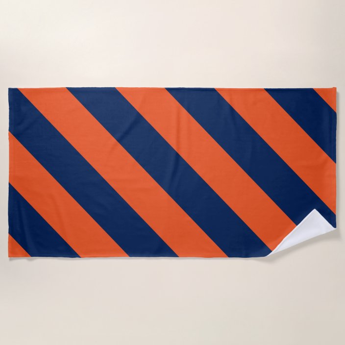 navy blue striped beach towels