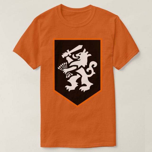 orange Netherlands lion emblem T-Shirt (Design Front)