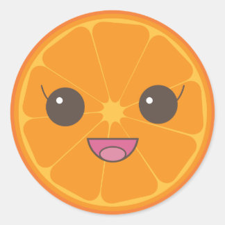 Orange Not Banana Classic Round Sticker