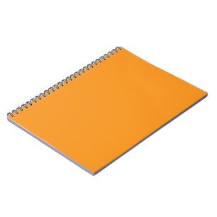 Orange Notebook   Bold Minimal Spiral Journal