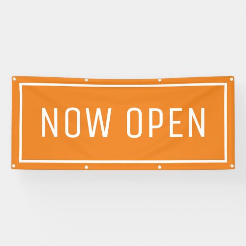 Orange Now Open Banner