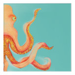 Orange Octopus      Acrylic Print at Zazzle