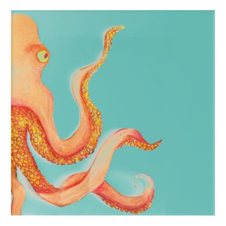 Orange Octopus      Acrylic Print