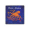 Orange Octopus, Hope - Marble Magnet