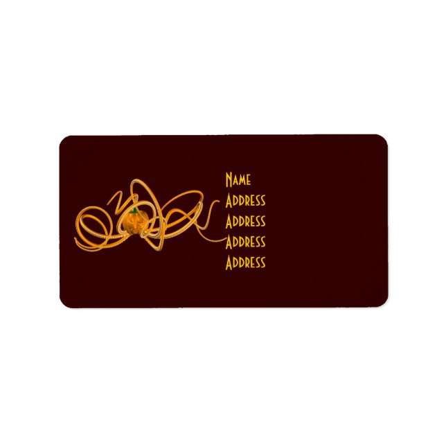 Orange Octopus Label (Front)