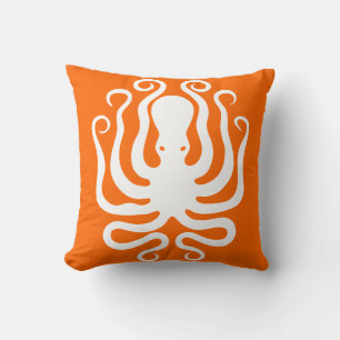 ORANGE OCTOPUS PILLOW SERIES. OTHER COLORS AVAIL.