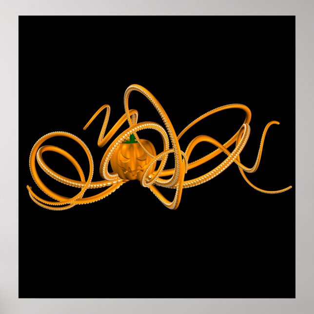 Orange Octopus Poster (Front)