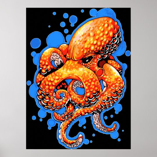 orange mood octopus