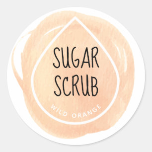 Orange Oil Drop Essential Oil Craft Label