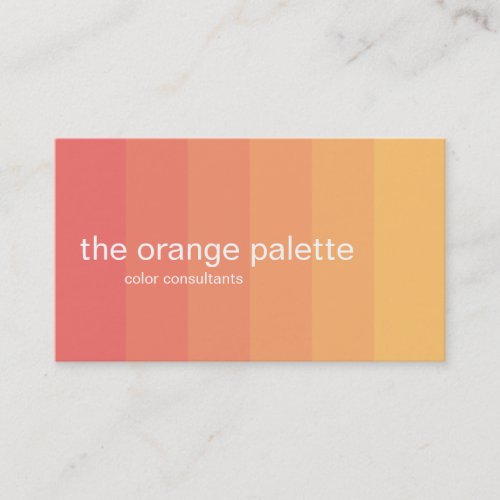 Orange Ombre Panels Business Card