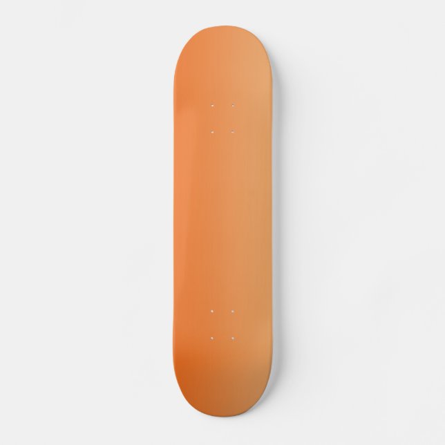 Orange Ombre Skateboard Deck (Front)