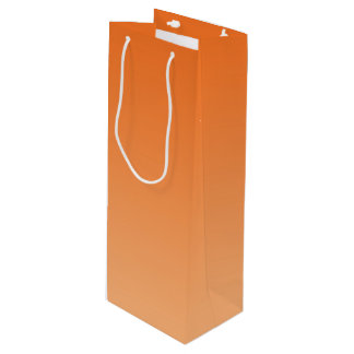 Orange Ombre Wine Gift Bag
