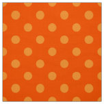 Orange On Deep Orange Polka Dots Pattern Design  Fabric