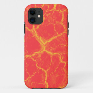 Orange on Red Cracks iPhone 5 Case