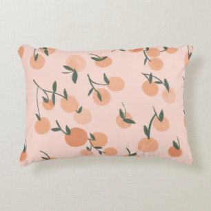 Orange or cherry pattern illustration by freehand accent pillow