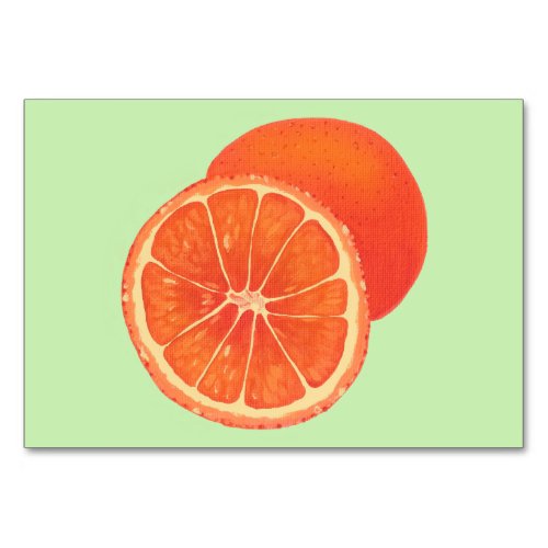 Orange Oranges Fruit Reading Flashcards Adults Table Number