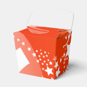 Orange Ornament Take Out Favor Box