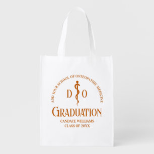 Orange Osteopathic Medical School Graduation Grocery Bag