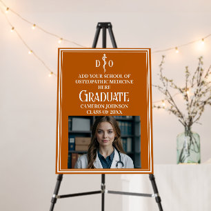 Orange Osteopathic Medical School Graduation Party Foam Board