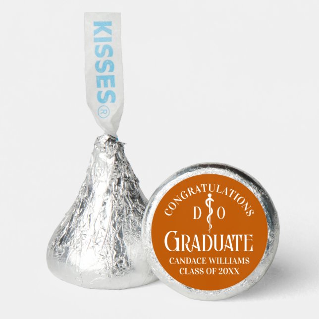 Orange Osteopathic Medical School Graduation Party Hershey®'s Kisses® (Front)