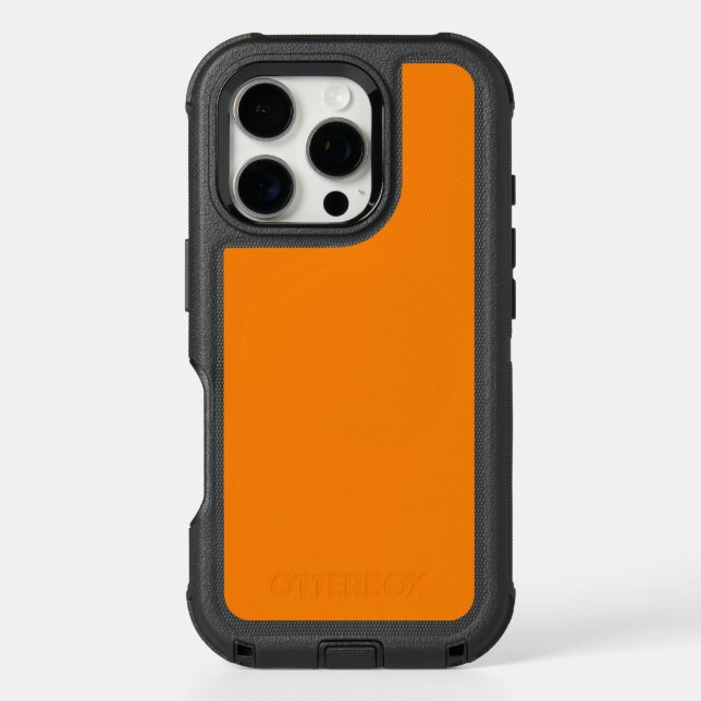 Orange OtterBox Defender iPhone 16 Pro Case (Back)