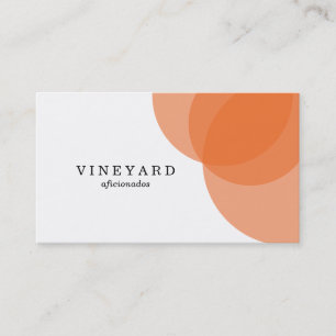 Orange Overlap Variation 2 Business Card