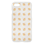 Orange Owl Illustration Pattern iPhone SE/8/7 Case